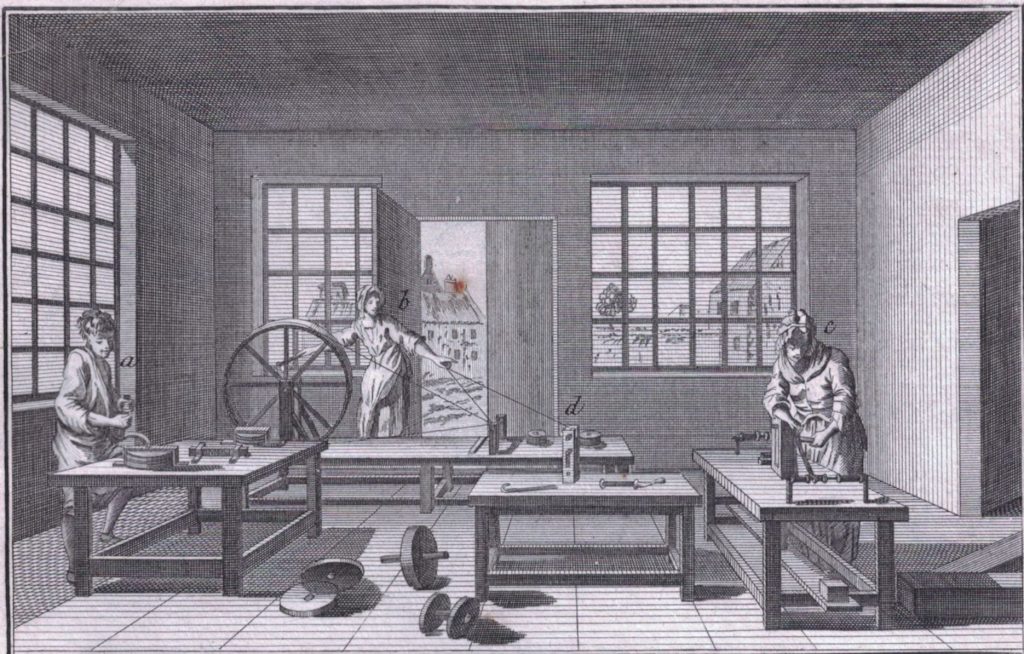 Werkstatt eines Drahtziehers