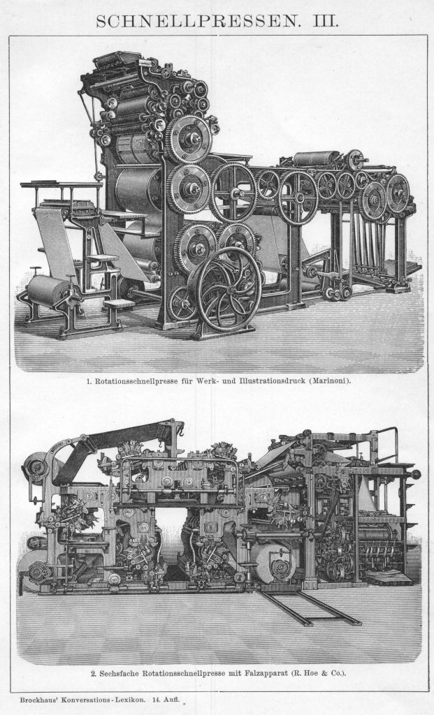 Schnellpressen Buchdruck