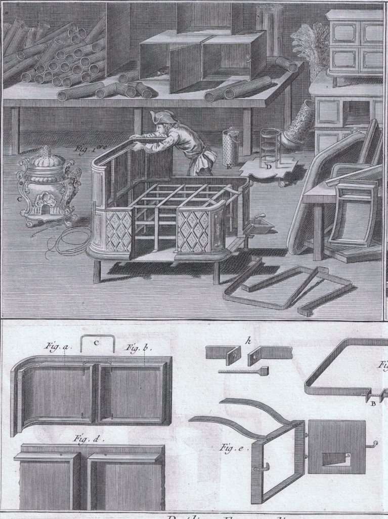 Werkstatt eines Ofenbauers
