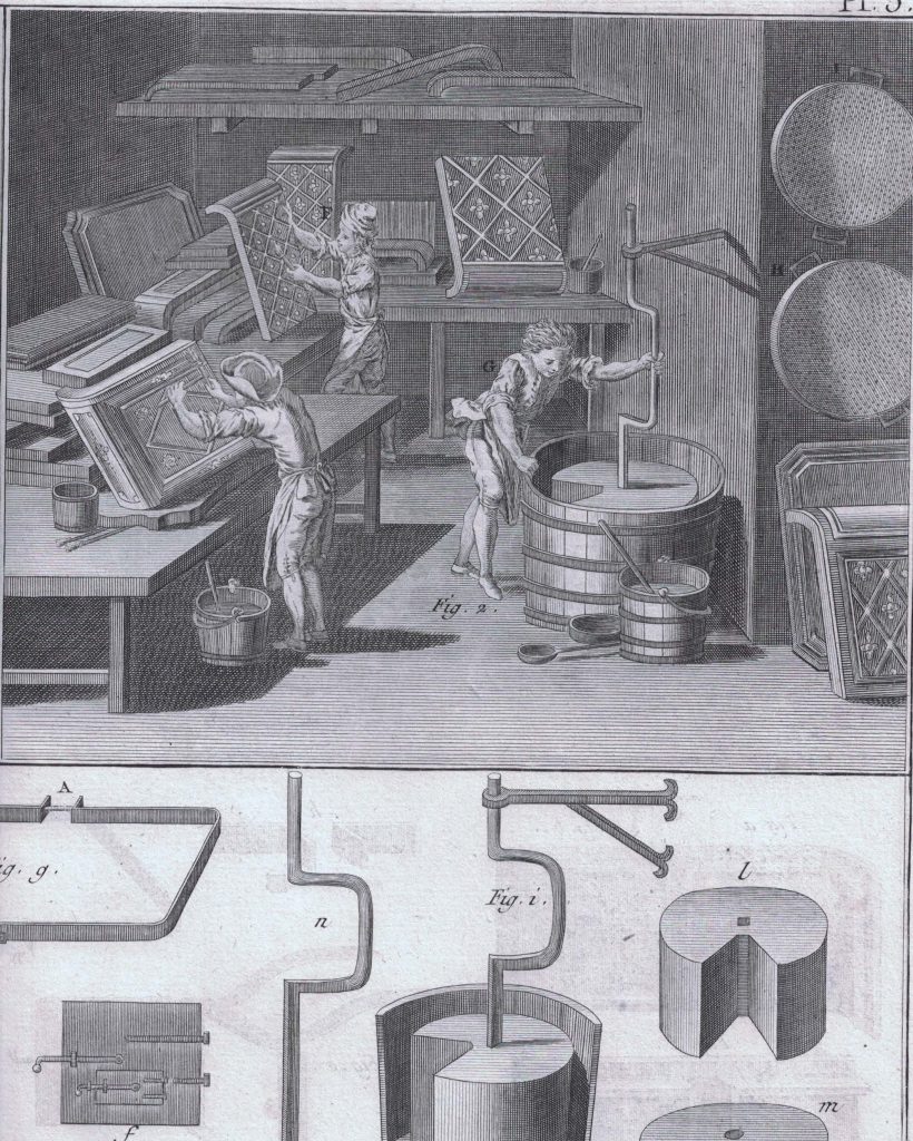 Werkstatt eines Ofenbauers