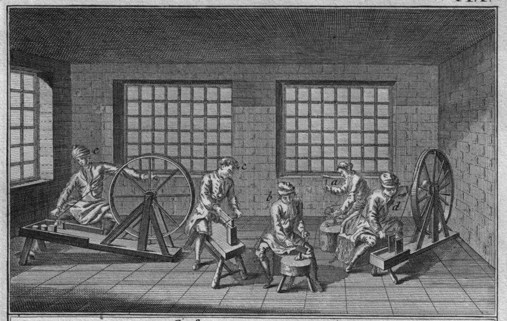 Werkstatt eines Paternostermachers